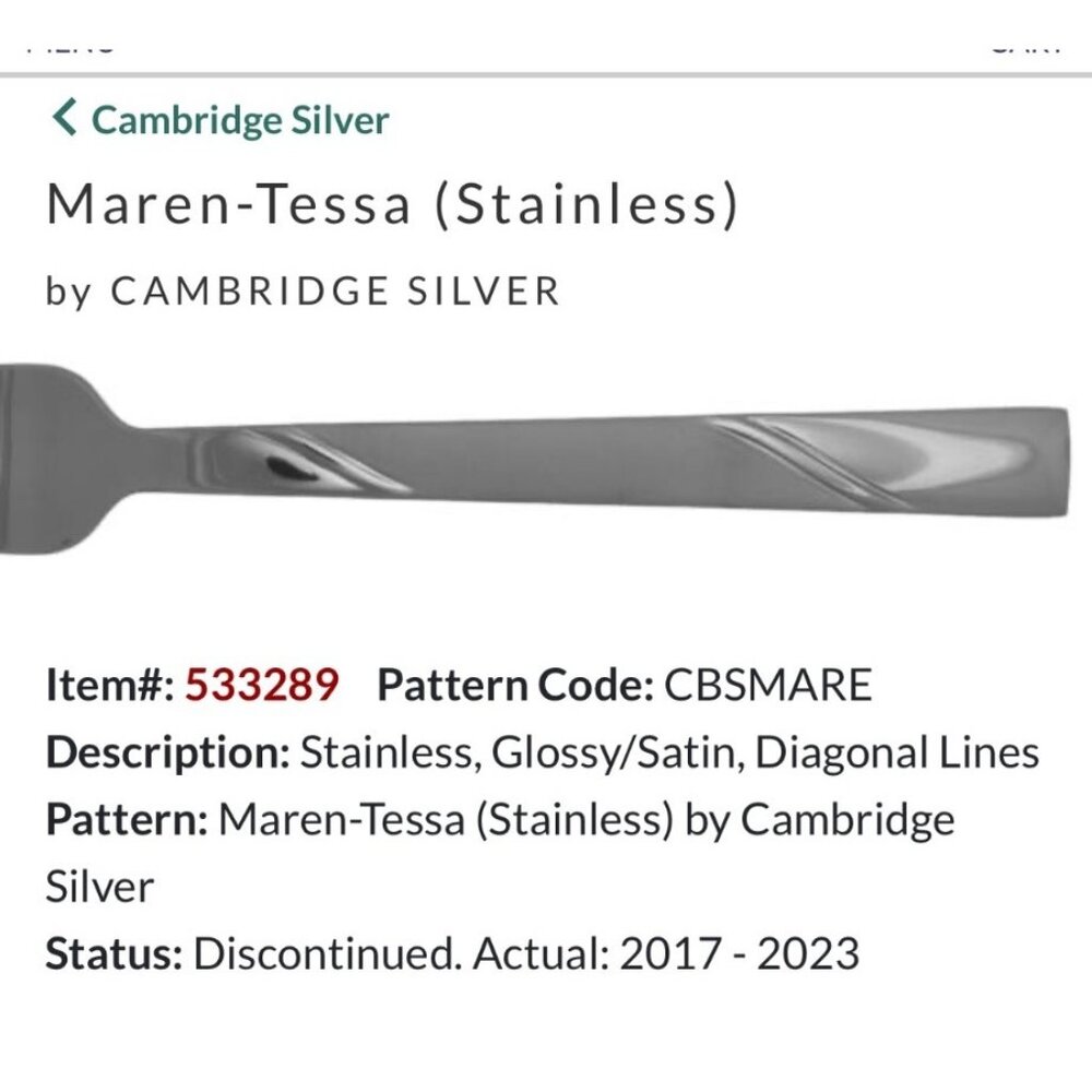 Set Of 5 Cambridge Silver Maren-Tessa Stainless Steel Soup Spoons 18/0